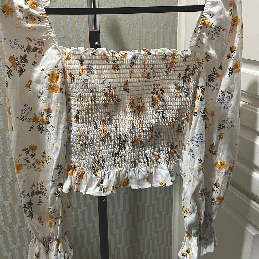 REFORMATION linen top XS